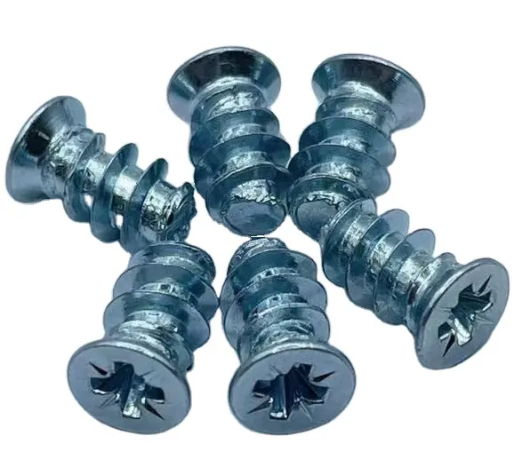 6*10.5 Carbon Steel Fastener Self tapping screw Countersunk CSK head Pozi furniture screw Euro screw