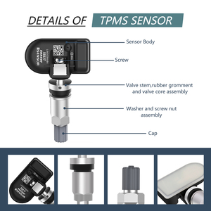 New CGSULIT TS01 With TPMS90 Rubber and Metal Tire Pressure Monitoring System Car <strong>TPMS</strong> Fits 98% Vehicle Universal Sensor - Product Image 6