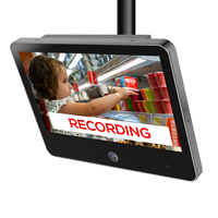 Monitor de Seguridad Público de 13.3 Pulgadas con Cámara HD Integrada, Grabación de Texto, Control Remoto por Web, Compatible con POE