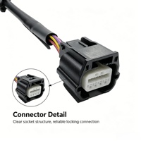 Câble de bobine d'allumage SHAN WEI pour automobile, 4/6 broches DJ7081K, mâle/femelle, cuivre étamé, isolé PVC, 220MM, 300V