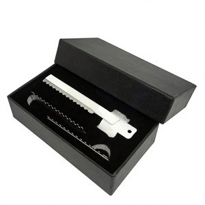 Ensemble de rasoirs à lame unique en acier inoxydable IKZARSA pour la coupe de cheveux et le rasage, avec manches noirs et argentés, dans une boîte, pour les barbiers - Product Image 2