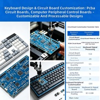 Fábrica de ensamblaje y personalización de PCB de teclados, ensamblaje de PCB de teclado de precisión para juegos y teclados mecánicos