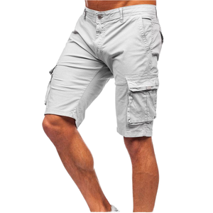 กางเกงขาสั้นผ้าแคนวาสลำลองสำหรับผู้ชาย ระบายอากาศได้ดี เอวกลาง ทรงซาฟารี มีกระเป๋าหลายช่อง เหมาะสำหรับเดินป่าและล่าสัตว์ - Product Image 4