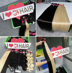 GS cheveux indiens vierges bruts non traités, Extension de cheveux humains Remy, paquets de cheveux vierges bruts à cuticules alignées pour femmes noires - Product Image 5