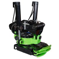 Attache rapide flexible à couple élevé, inclinable et rotative, pour excavatrice de 2 à 10 tonnes