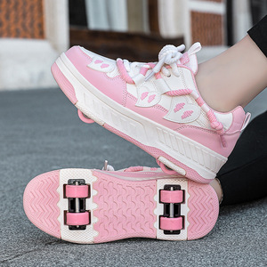 Patins à roulettes pour enfants et adultes, roues en plastique EVA, roulettes lumineuses - Product Image 3