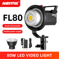 Belirsiz FL80 80W 5600K LED Video ışığı sürümü 2 gün ışığı dengeli CRI96 TLCI 95 + 5 önceden programlanmış aydınlatma etkisi Bowens dağı