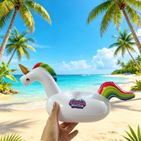Supports de Boissons Gonflables Personnalisés avec Logo pour Vente en Gros – Porte-Gobelets Gonflables Flottants pour Fêtes Estivales à la Piscine – Divers Modèles de Flotteurs à Boissons