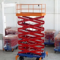 Yüksek Kaliteli Mingdaocranes Elektrikli Makaslı Platform 1000kg Kapasiteli 12m Maksimum Yükseklik Metal Konstrüksiyon İç Mekan Kullanımı İçin