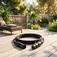 Câbles audio XLR mâle-femelle Aixton personnalisés, longue durée de vie, fiables, conducteur en cuivre nu, noirs, pour éclairage de scène, microphone