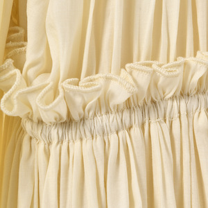 Vestido Longo Elegante Vintage de Primavera para Mulheres, Corte Solto, Decote em V, Com Renda e Babados - Product Image 4