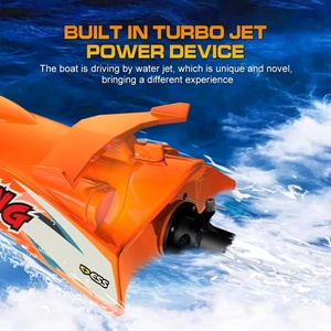 Bateau télécommandé V009 2.4G RC, 30 km/h, étanche, portée 150 m, 4 canaux, prêt à l'emploi, auto-redressant pour lac et piscine - Product Image 6