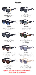 Lunettes de soleil tendance Partagas pour femmes, monture carrée <span class=keywords><strong>en</strong></span> PC, protection UV400, avec logo personnalisé, vente <span class=keywords><strong>en</strong></span> gros - Product Image 5