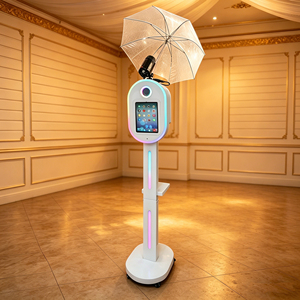 Machine Photobooth Portable pour Fêtes de Noël et Réveillon, avec Flash, <span class=keywords><strong>Parapluie</strong></span> et Ventilateur, pour Appareils Photo Reflex et iPad - Product Image 1