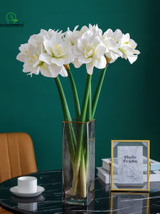 Fleurs d'<span class=keywords><strong>Amaryllis</strong></span> Artificielles Tige Real Touch Grandes Fleurs Tropicales <span class=keywords><strong>Plante</strong></span> de Ménage pour Arrangements de Vase Décor de Bureau à Domicile - Product Image 4