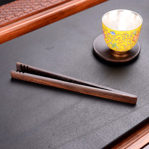 Pinzas para Té de Bambú, de Madera Natural, Antideslizantes y Resistentes al Calor, Accesorios para la Ceremonia del Té Kung Fu, Ideales para Beber y Charlar - Product Image 3