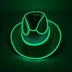 Sombrero <span class=keywords><strong>de</strong></span> Vaquero con Luces LED <span class=keywords><strong>de</strong></span> Colores para Adultos, para Halloween, Navidad, Fiestas, Cosplay, Disfraces - Product Image 4