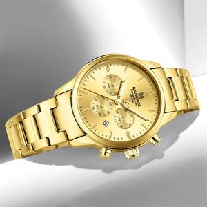 네비포스 남성용 시계 다기능 크로노그래프 방수 쿼츠 시계 최고급 명품 비즈니스 스포츠 스테인리스 스틸 시계 8076 - Product Image 6