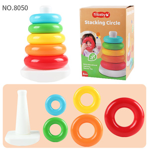 Juguete de Anillos Apilables EPT, Juguete de Torre de Anillos Coloridos con Base Roly Poly, Juguete Apilable para Bebés - Product Image 6