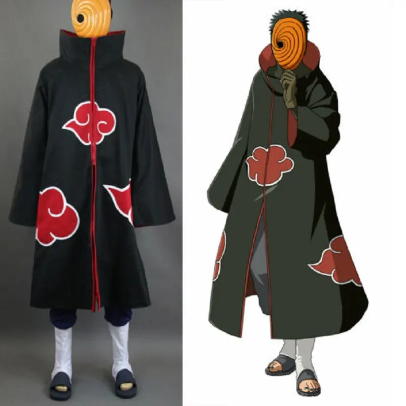 Disfraces de Halloween para niños Akatsuki Itachi Ninja Robe Xiao Cosplay Anime Anel Nuvem Casaco Capa Haori Mulheres Narutos