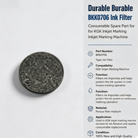 Filtre à encre durable BKK0706, pièce de rechange consommable pour machine de marquage à jet d'encre KGK