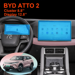 Protection d'écran en verre trempé 2.5D 9H pour tableau de bord et écran CarPlay de 10.1'' et 12.8'' pour BYD ATTO 2 Yuan up - Product Image 2