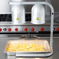 Lampes chauffantes pour aliments en acier inoxydable, station de buffet lumineuse, lampe chauffante électrique pour aliments