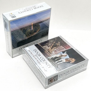 Cá nhân sublumation trống Câu Đố các tông 100 550 1000 miếng cho người lớn thăng hoa Câu Đố khoảng trống với hộp - Product Image 2