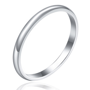 Fashion Rings Round <b>Tungsten</b> Steel Polished Gold Unisex Gift Jewelry - Product Image 2