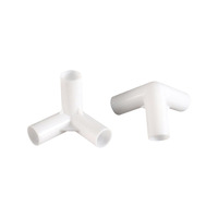 Raccord en T en plastique personnalisé-Coude à 90 ° pour moustiquaires et assemblage de boîtes à emporter Connecteur PP 3 voies