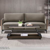 Canapé de bureau sectionnel café canapé de bureau durable canapé ensemble canapé commercial en cuir 1 + 1 + 3