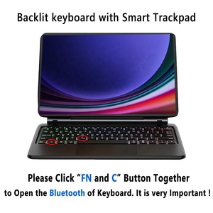 Mới Đối Với Samsung Galaxy Tab S9 Bàn Phím Trường Hợp 11 "SM-X710 SM-716B Ma Thuật Bàn Phím-7 Màu Sắc Backlit Bàn Phím Từ Folio Bìa - Product Image 2