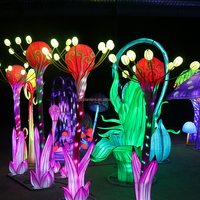 Lanterne de jardin Décoration Lanterne à lumière LED Lanterne de festival de branches de fleurs à vendre