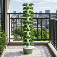 Système hydroponique vertical à 12 étages pour cultiver 48 légumes, 30L