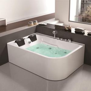 Nouveau design de baignoires de massage en acrylique pour 2 adultes avec oreiller et jets de massage dans la salle de bain - Product Image 2
