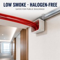 Cable Eléctrico para Construcción con Aislamiento LSZH XLPE de 2.5mm2, 450/750V, Bajo Humo, Libre de Halógenos, Retardante de Llama, WDZ-BYJ