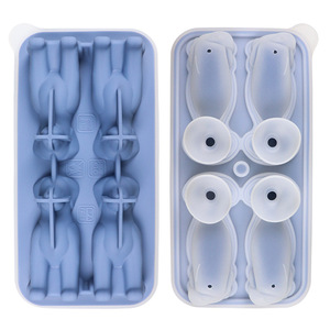 <span class=keywords><strong>Bac</strong></span> à glaçons en silicone avec couvercle, moule à glaçons en silicone anti-déversement, <span class=keywords><strong>bac</strong></span> à glaçons empilable pour réfrigérateur - Product Image 1