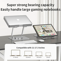 Support d'ordinateur portable rotatif à 360 degrés en silicone Linkway, support de montage en métal pour iPad, Macbook Pro, utilisation sur bureau