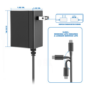 Nintendo Switch OLED Power Adapter 15V 2.6A Type C Charger For Game Player 39W PC <b>Fireproof</b> <b>Material</b> - Product Image 2
