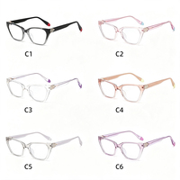 Lunettes photochromiques œil de chat pour femmes, anti-lumière bleue, monture TR90, forme papillon épaisse, lunettes d'ordinateur