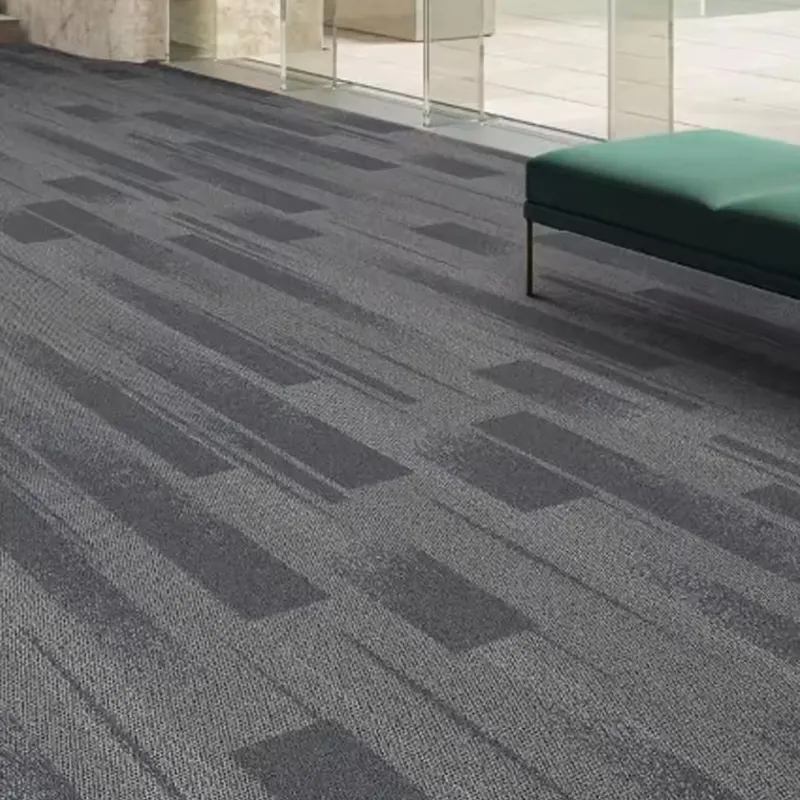 Alfombra entrelazada Azulejos alfombra Pisos de lujo Alfombra comercial moderna Azulejos para oficina