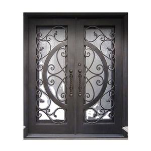 Modelos de Puertas Exteriores Sencillas de Hierro Forjado para el Hogar con Rotura de Puente Térmico - Product Image 4