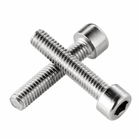 Vis à tête cylindrique en acier inoxydable de haute qualité 201 202 301 304 304L 316 316L M3-M16, fixation à tête Allen