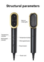 1800W puissant sèche-cheveux Revair personnalisable blanc/noir couleur ion négatif séchage rapide pliant pour une utilisation extérieure d'hôtel OEM/ODM