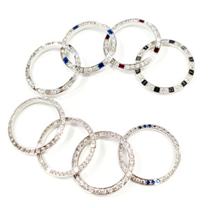 Accesorios para Relojes, <span class=keywords><strong>Bisel</strong></span> <span class=keywords><strong>de</strong></span> Acero Inoxidable con Zirconia Tipo Madera <span class=keywords><strong>de</strong></span> 26 mm, Compatible con el Modelo 69173 - Product Image 3