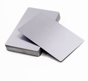 Carta IC in Acciaio Inossidabile Liscia da 0,8 mm con Chip per Personalizzazione Successiva - Product Image 6