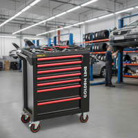 Caja de Herramientas con Ruedas y 7 Cajones para Taller, Gabinete de Almacenamiento de Acero con Cerradura para Kit de Reparación de Automóviles, Herramientas Manuales, Precio al por Mayor