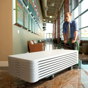 Meubles HDPE <span class=keywords><strong>valise</strong></span> Buffet blanche 8 pieds plastique pliable jardin <span class=keywords><strong>Table</strong></span> à manger extérieure - Product Image 6