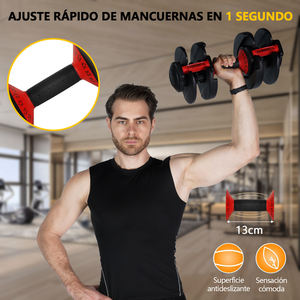 Ensemble d'haltères réglables 2,5-24 kg en acier inoxydable de qualité supérieure, livraison rapide depuis l'Espagne, équipement de fitness professionnel pour la maison et la salle de sport - Product Image 5