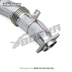 Tubo de Escape OEM Boska con Catalizador para M3/M4 F80/F82 3.0T 2014-2019, Acero Inoxidable, Alto Flujo, con Catalizador 100/200/300/400 - Product Image 4